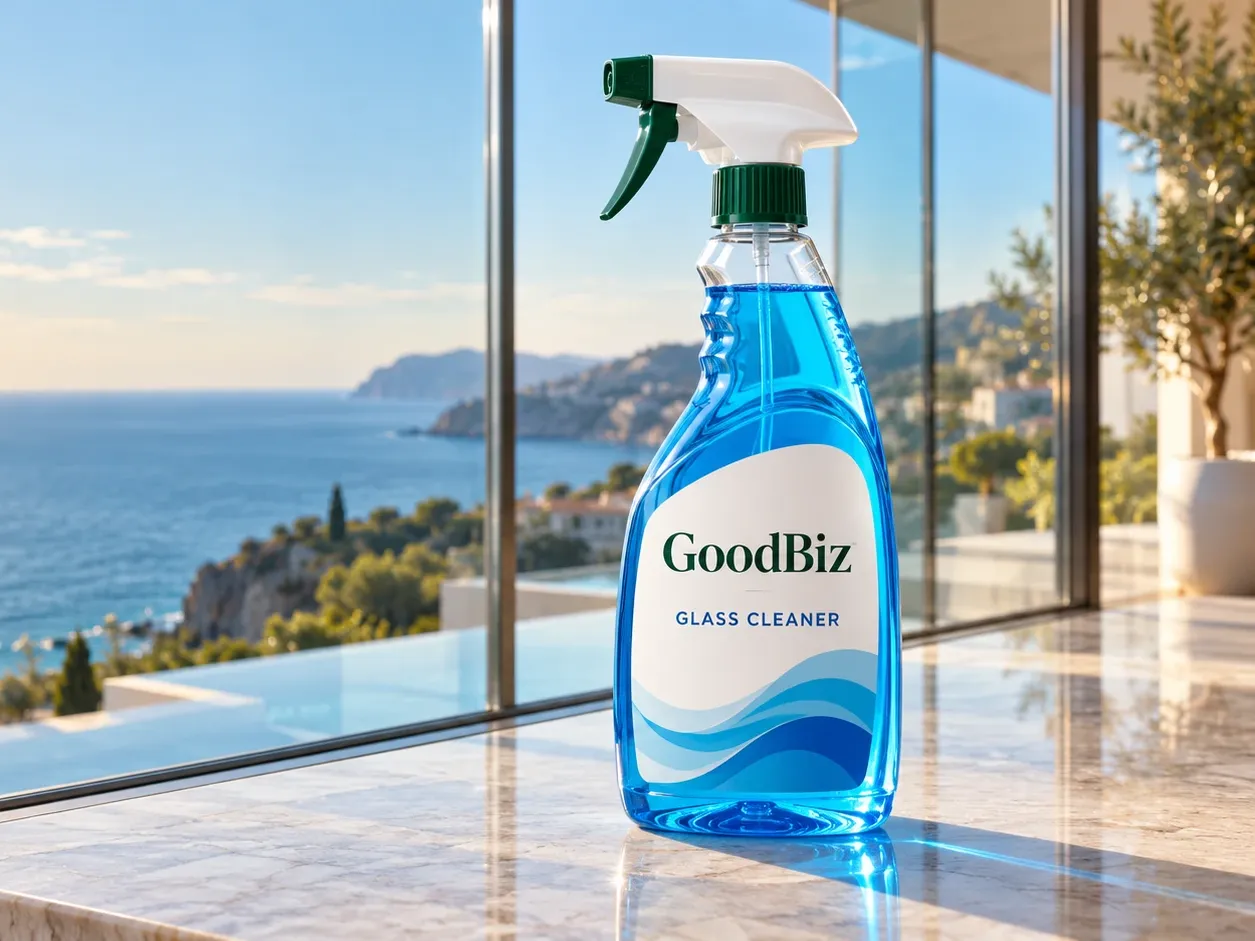Glass Cleaner, exported from India by GoodBiz Hygiene