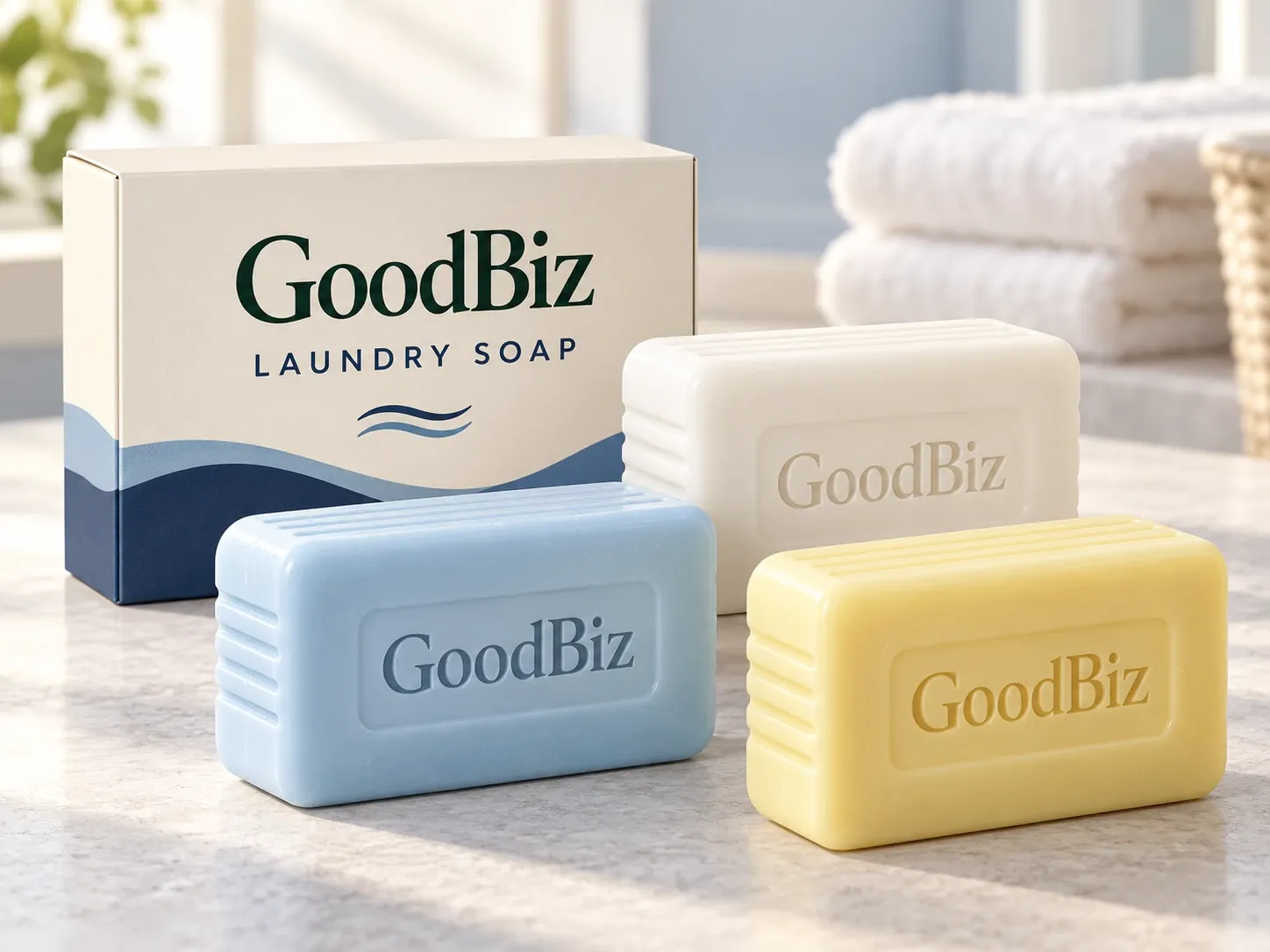 Laundry Soap / Detergent Bar, exported from India by GoodBiz Hygiene